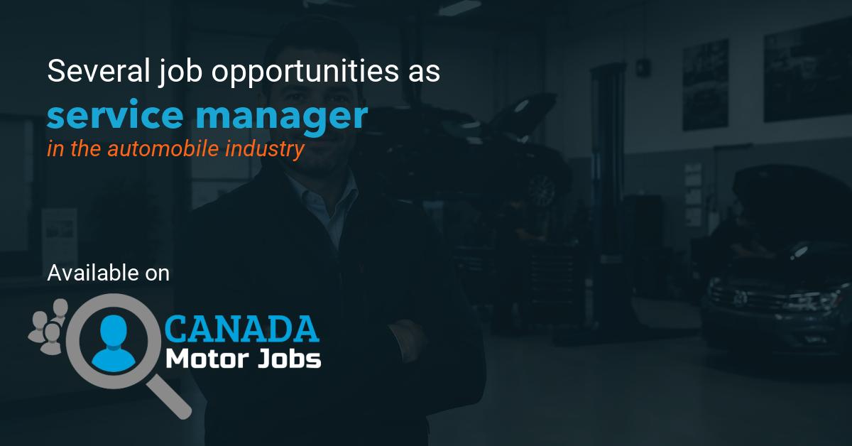 service manager Jobs in the automotive industry | Find Automotive jobs ...